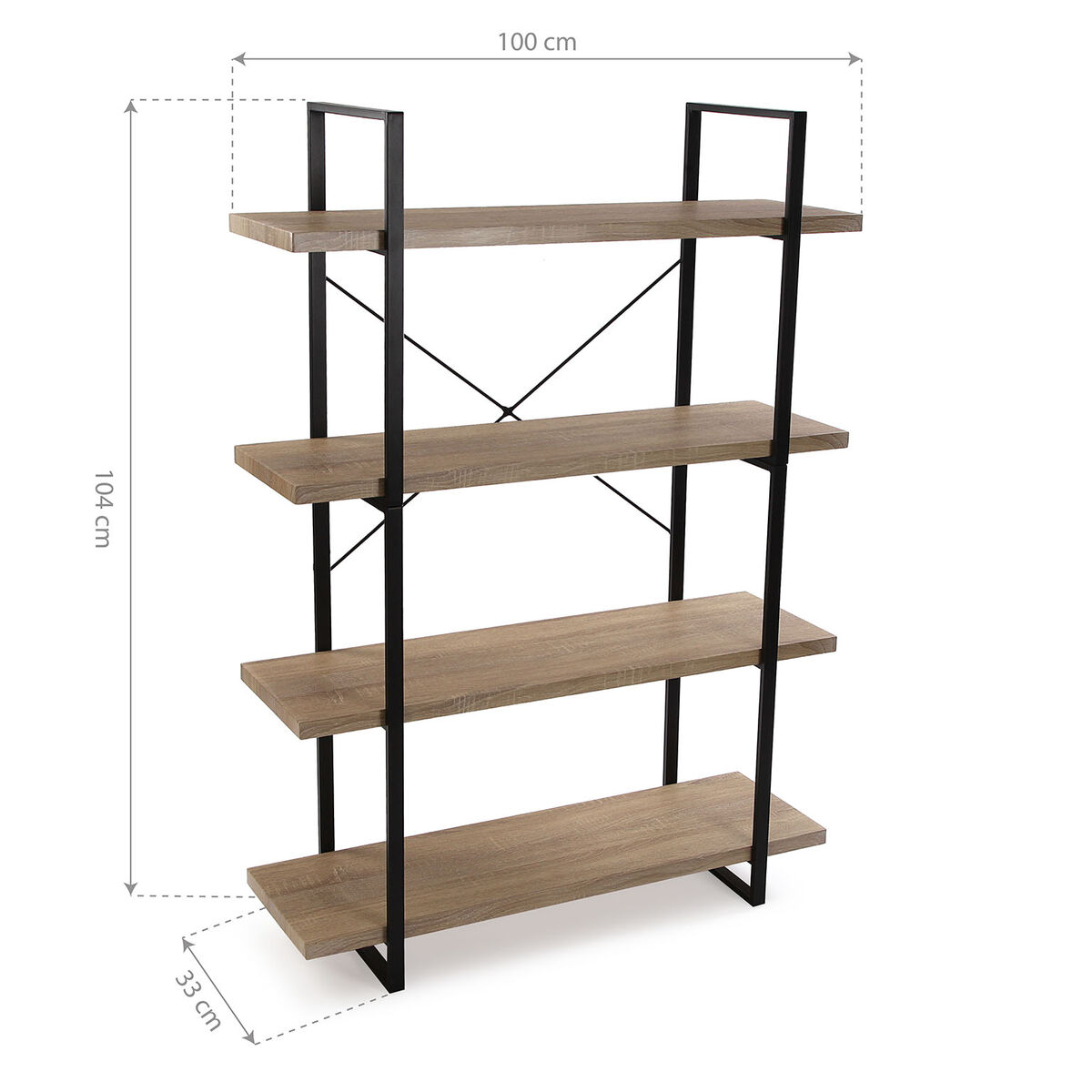 Bokhylla Versa HELSINKI 33 x 141,5 x 100 cm - 5