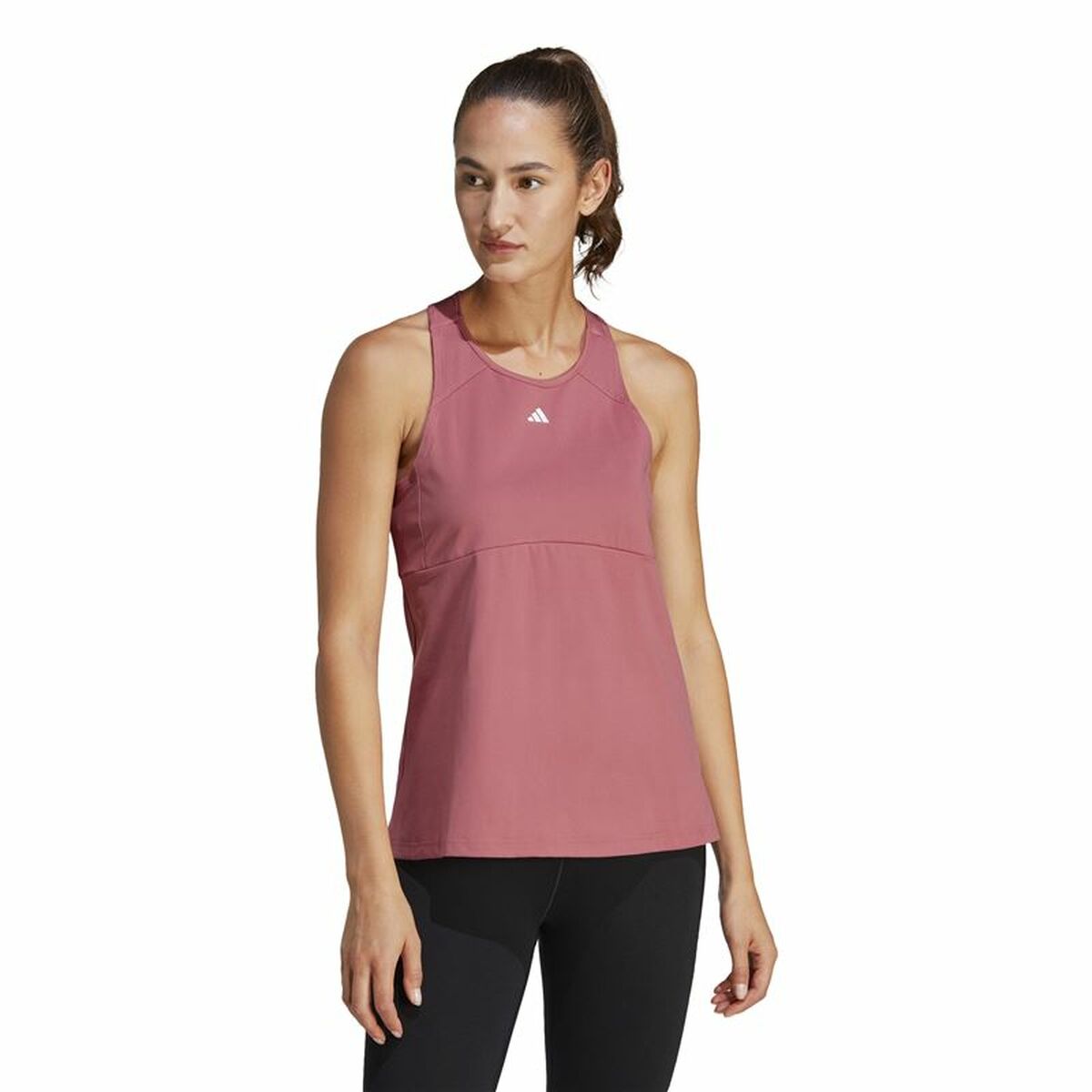 Ärmlös sporttröja Dam Adidas Studio Rosa - 2