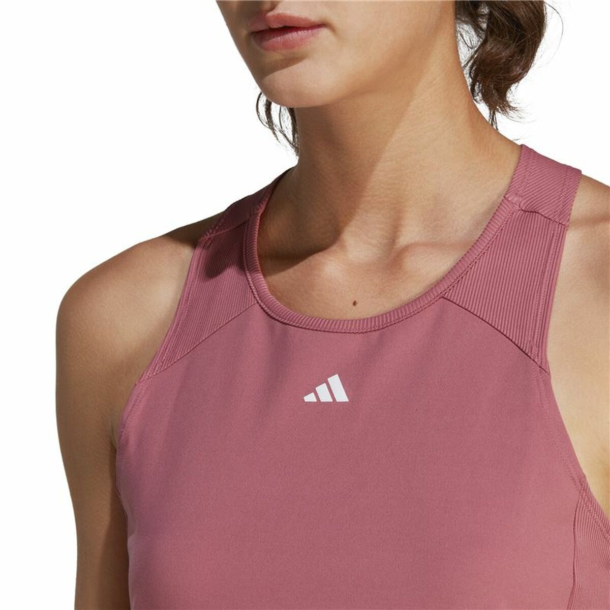 Ärmlös sporttröja Dam Adidas Studio Rosa - 6
