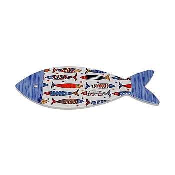 Bordsunderlägg Versa Kork Keramik Fisk 12 X 0,7 X 29 CM