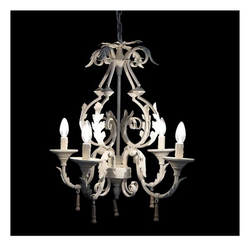Taklampa DKD Home Decor LA-171746 Metall Vit 220 V 40 W 45 x 45 x 61 cm - 2