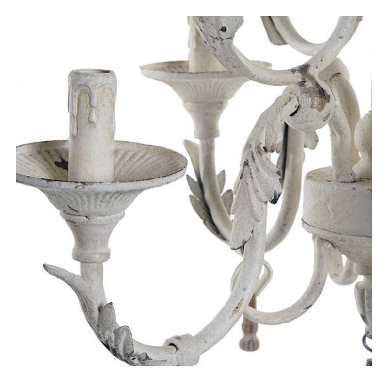 Taklampa DKD Home Decor LA-171746 Metall Vit 220 V 40 W 45 x 45 x 61 cm - 6