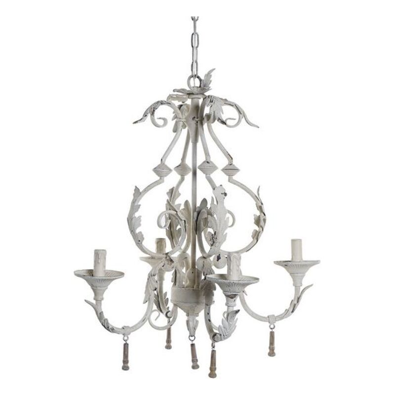 Taklampa DKD Home Decor LA-171746 Metall Vit 220 V 40 W 45 x 45 x 61 cm