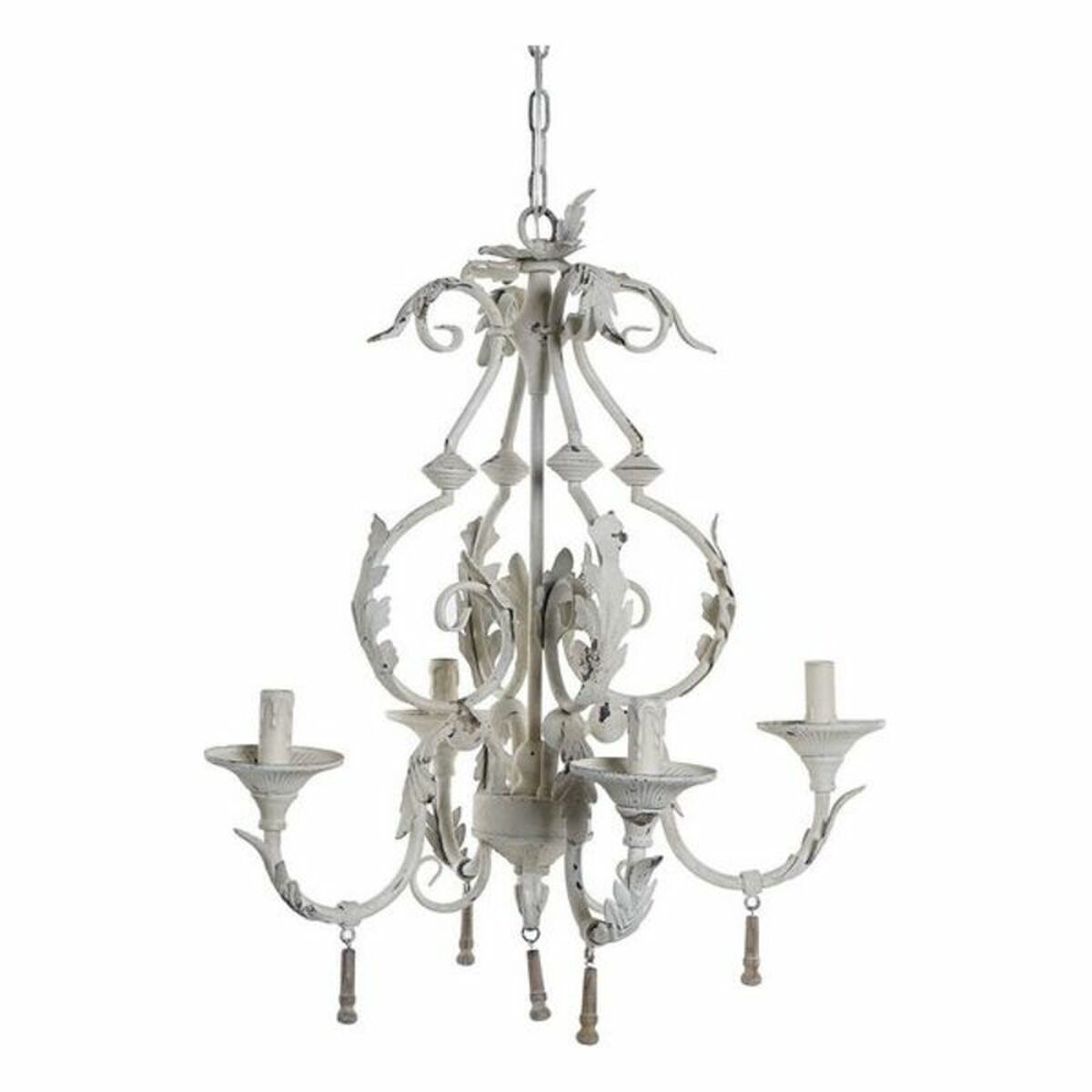 Taklampa DKD Home Decor LA-171746 Metall Vit 220 V 40 W 45 x 45 x 61 cm - 7