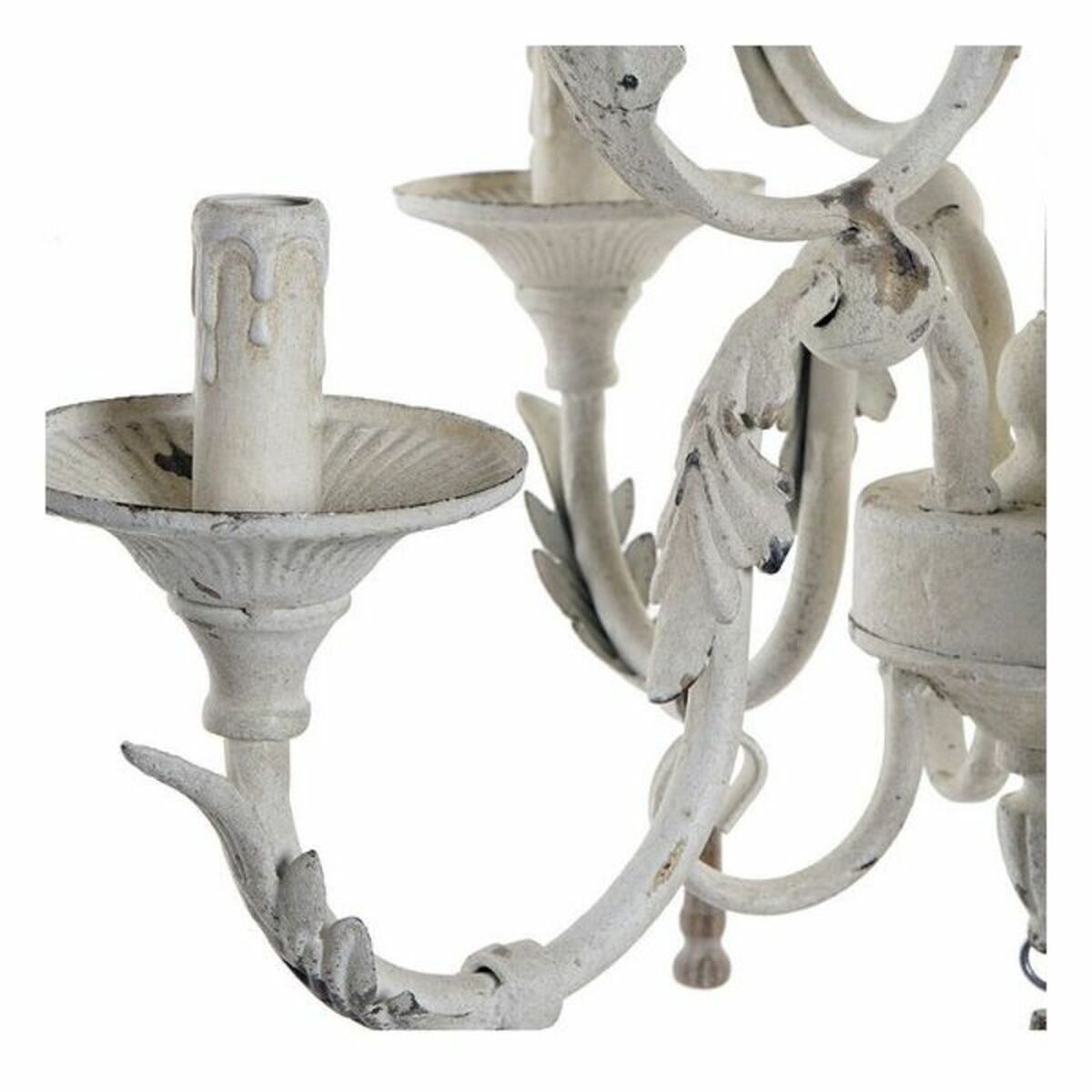 Taklampa DKD Home Decor LA-171746 Metall Vit 220 V 40 W 45 x 45 x 61 cm - 8