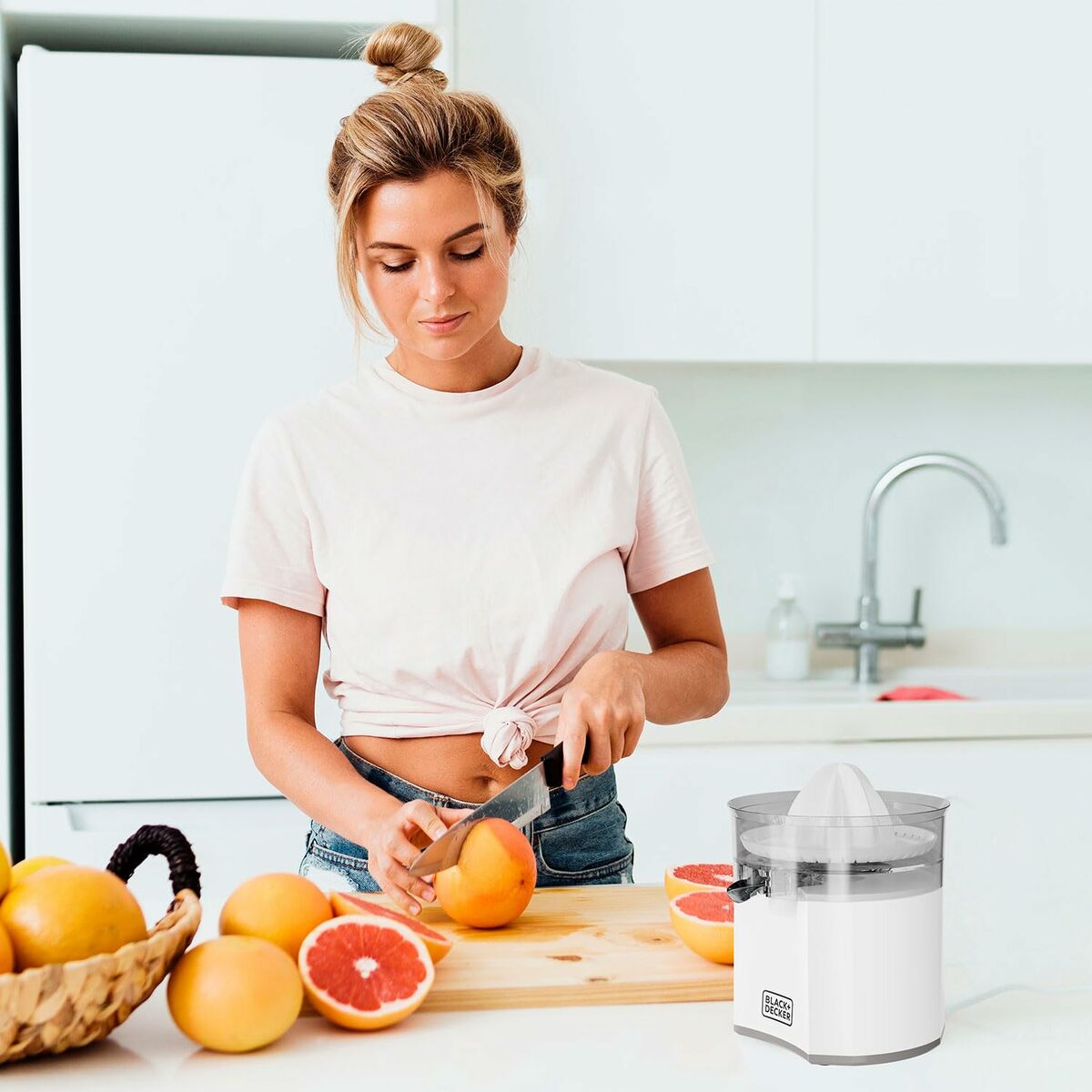Elektrisk Juicepress Black & Decker BXCJ40E Vit 40 W - 3