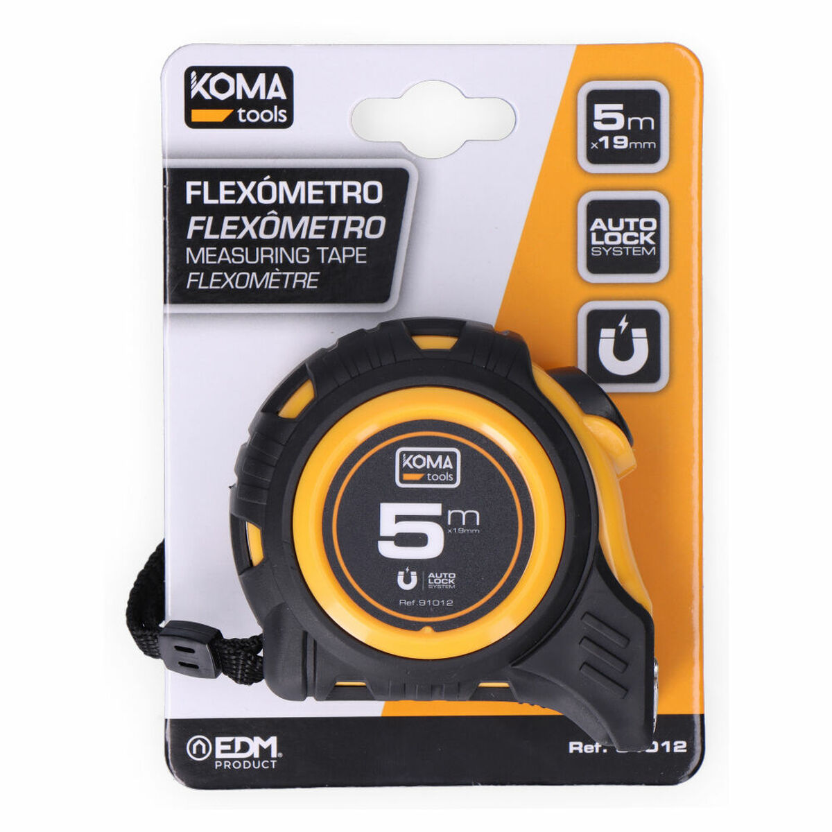 Flexometer Koma Tools Magnet ABS 5 m x 19 mm - 7