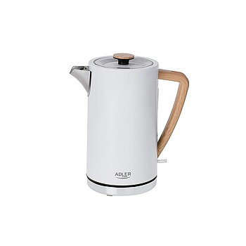 Vattenkokare Adler AD 1347w Vit Trä 2200 W 1850 W 1,7 L