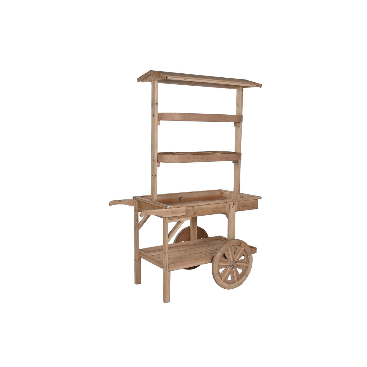 Trädgårdsvagn Home ESPRIT Naturell 108 x 53 x 167 cm
