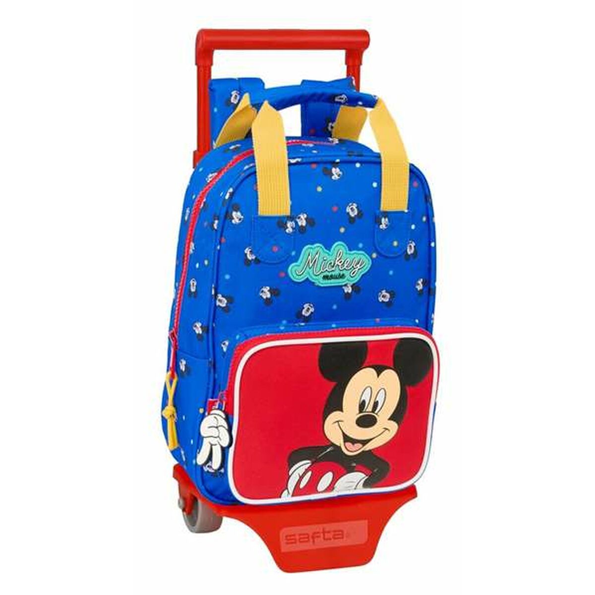 Skolväska med hjul Mickey Mouse 20 x 28 x 8 cm