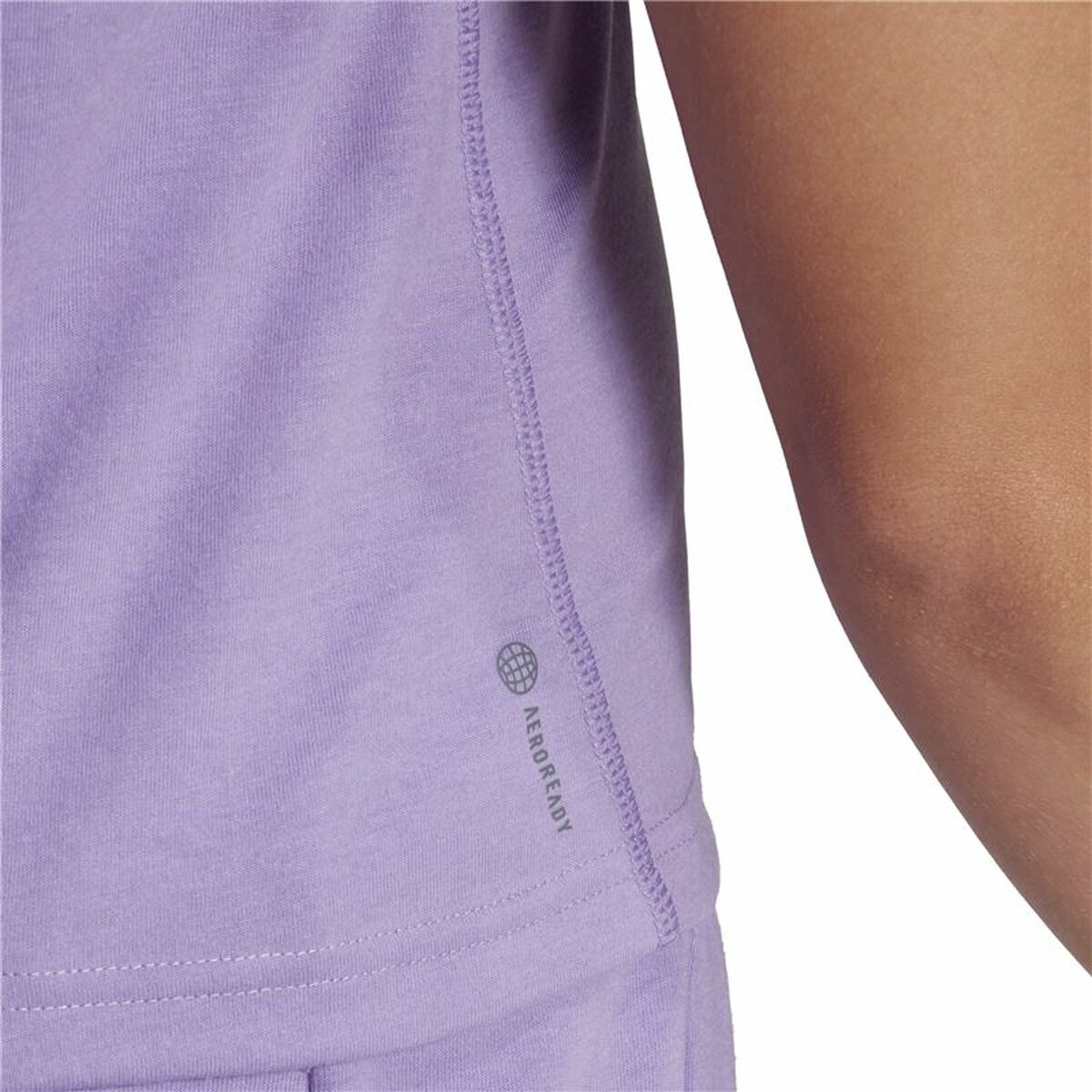 T-shirt med kortärm Dam Adidas Essentials Plommon Lila - 6