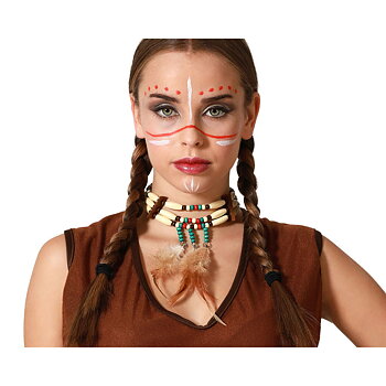 Halsban Multicolour American Indian Maskeraddräktsaccessoarer