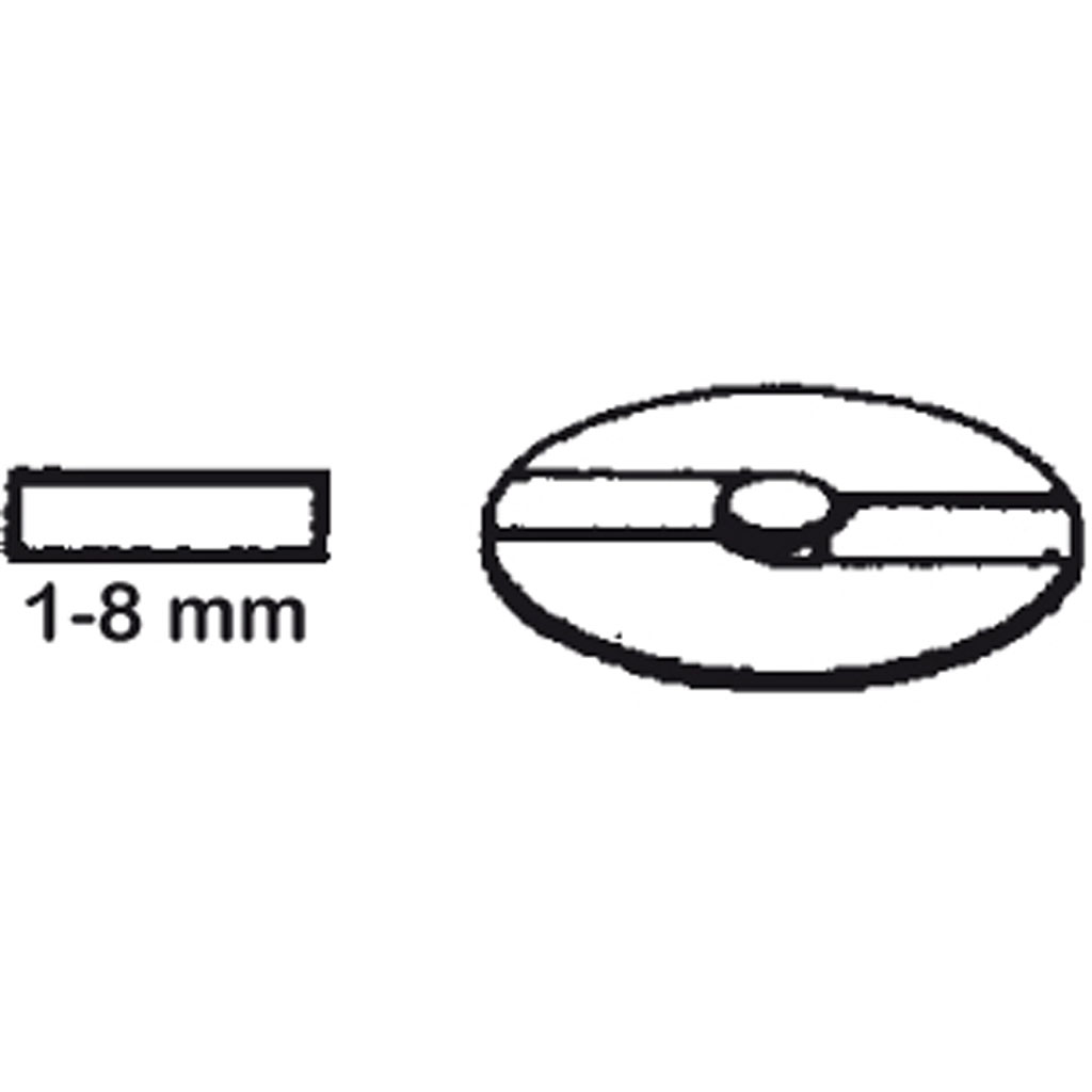 Justerbar Skär Disk X 1-8 (1-8 mm)