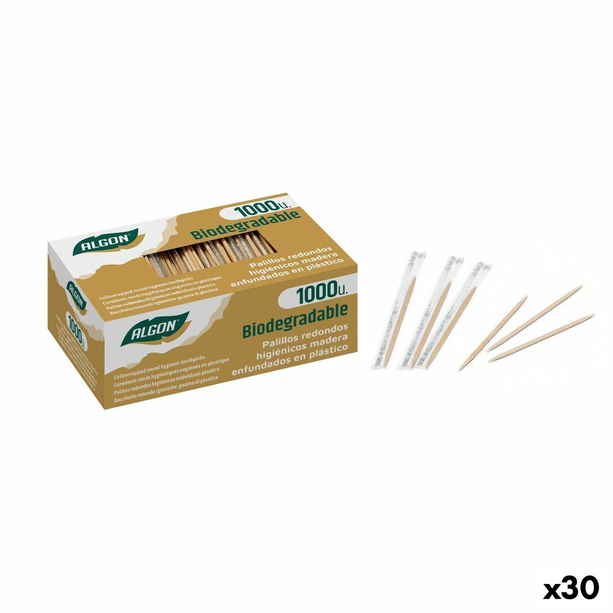 Tandpetare Algon Set 1000 Delar (30 antal) - 5