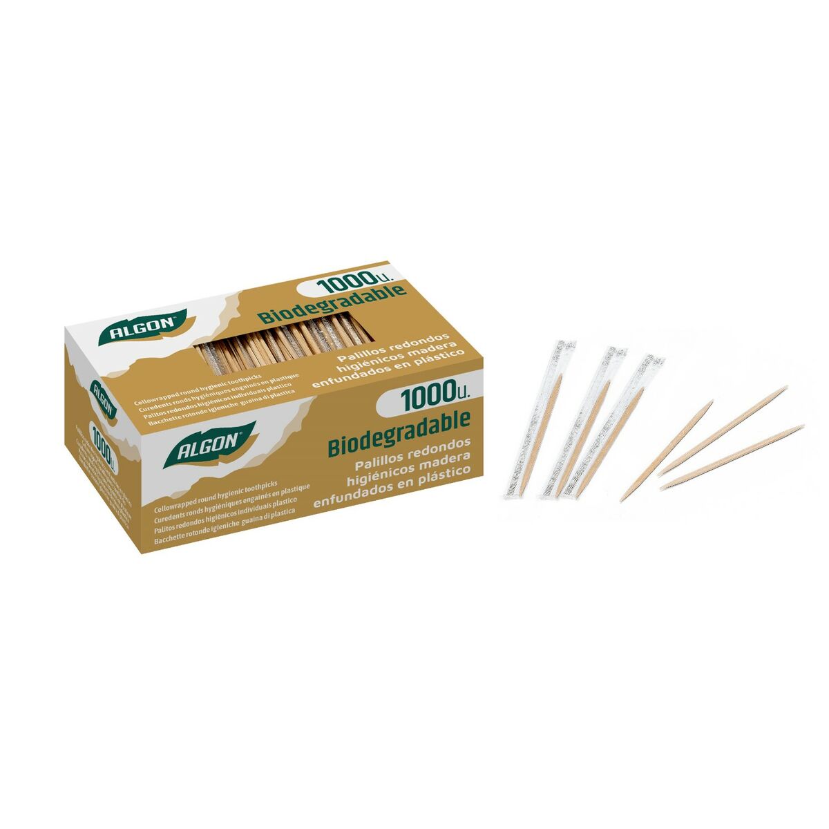 Tandpetare Algon Set 1000 Delar (30 antal) - 8