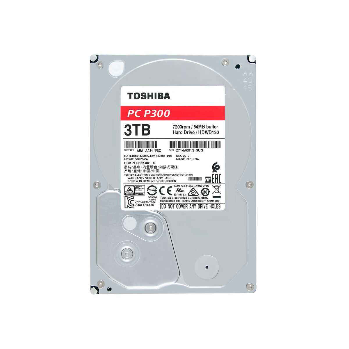 Hårddisk Toshiba 3,5" 256 GB SSD 2 TB HDD - 2