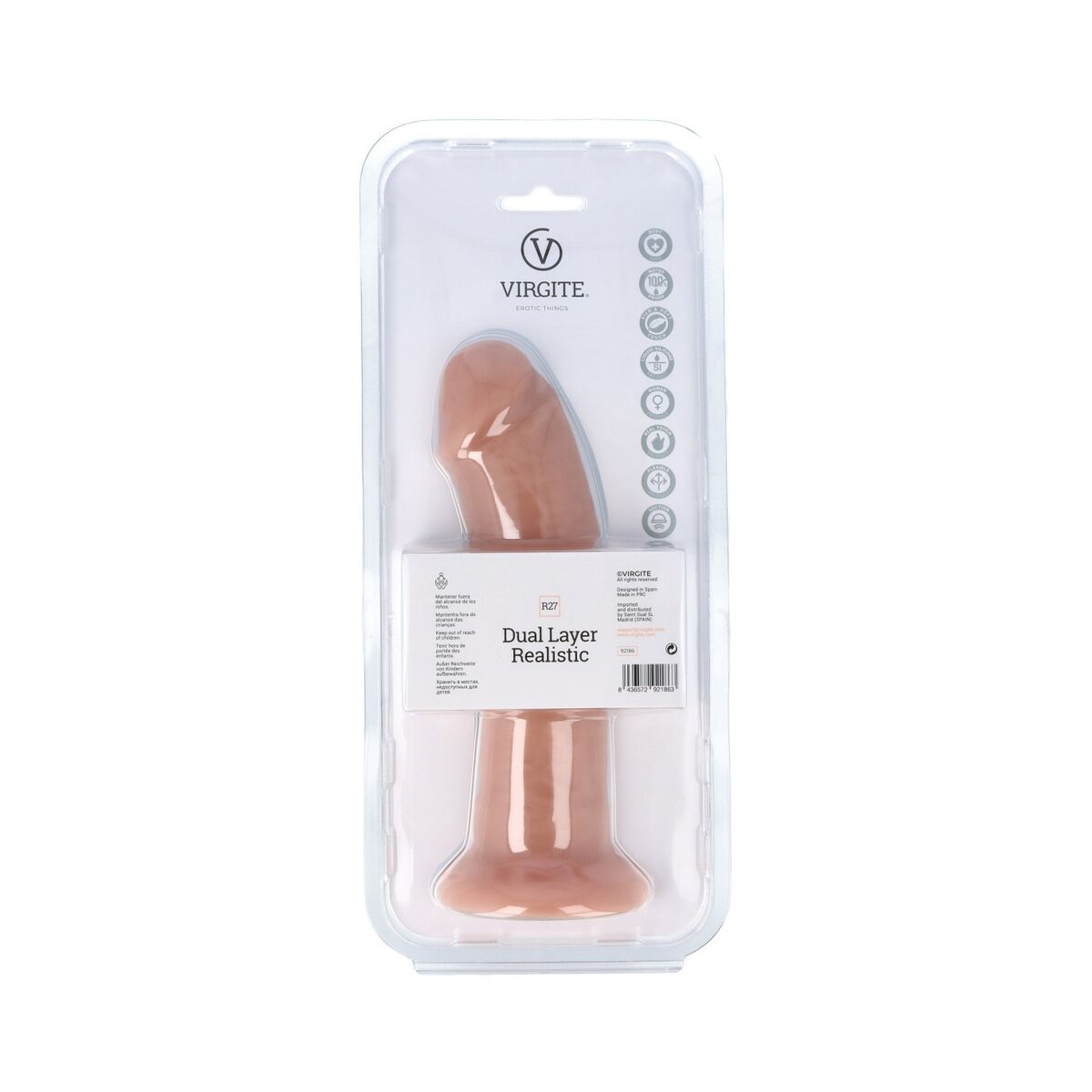 Realistisk dildo Virgite 21 cm - 4