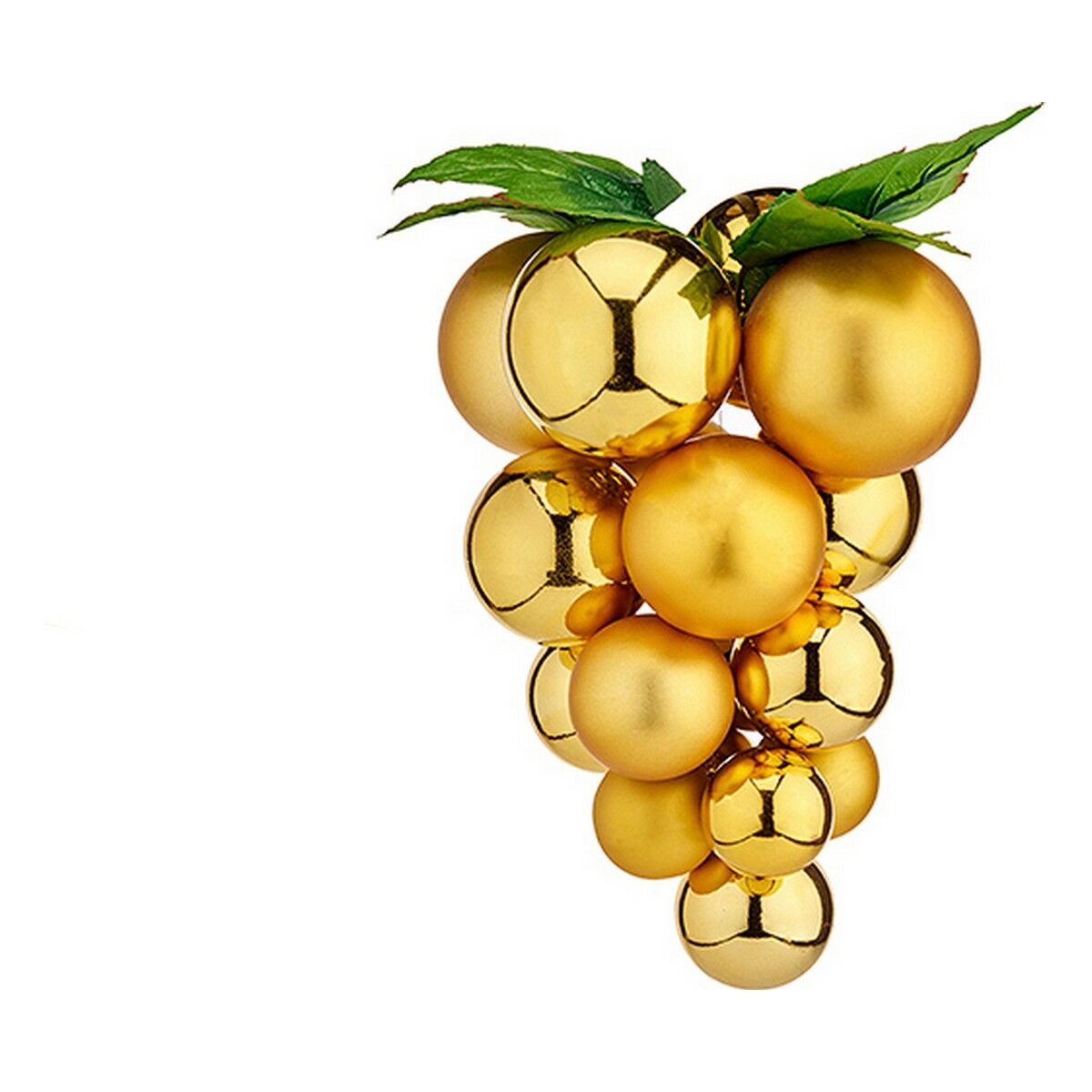 Julgranskula Krist+ Gyllene Plast Vindruvor Liten