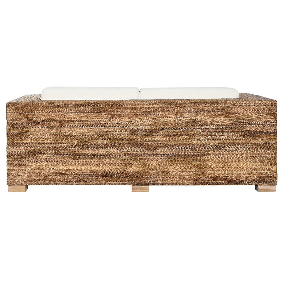 Trädgårdssoffa Home ESPRIT Vit Naturell 192 x 92 x 65 cm - 2