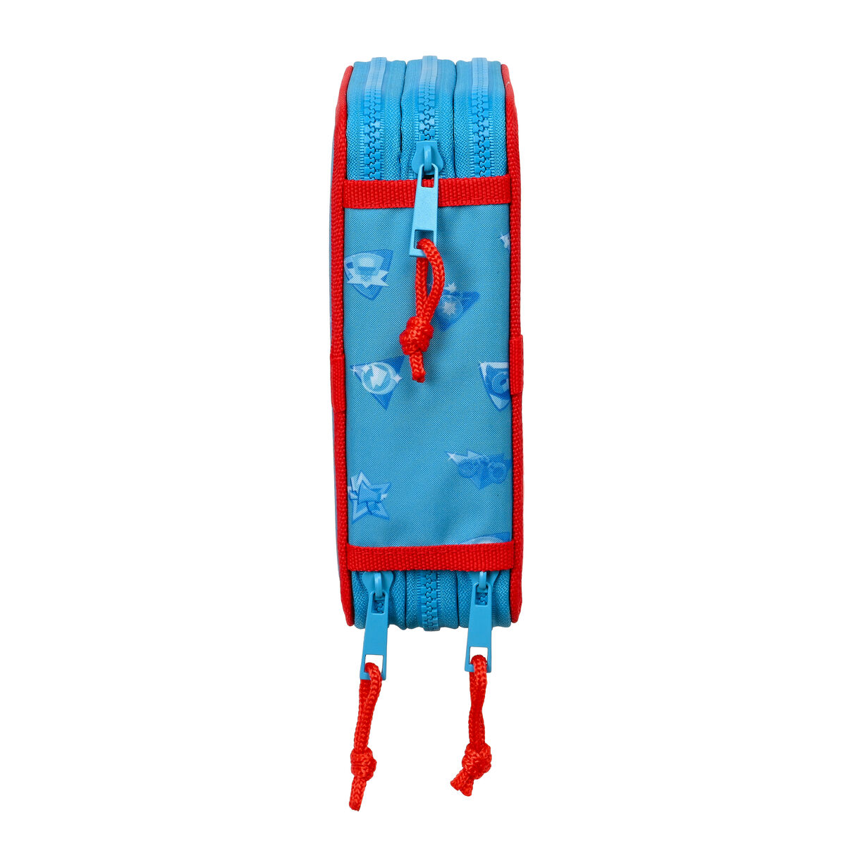 Trippel pennfodral SuperThings Rescue force 12.5 x 19.5 x 5.5 cm Blå (36 Delar) - 5