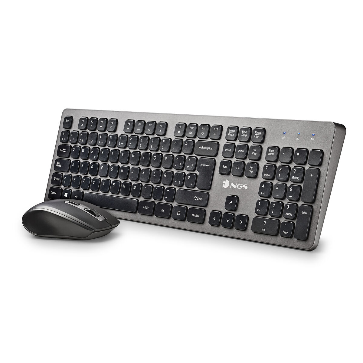 Trådlöst Tangentbord och Mus NGS IDOL KIT Qwerty Spanska - 2