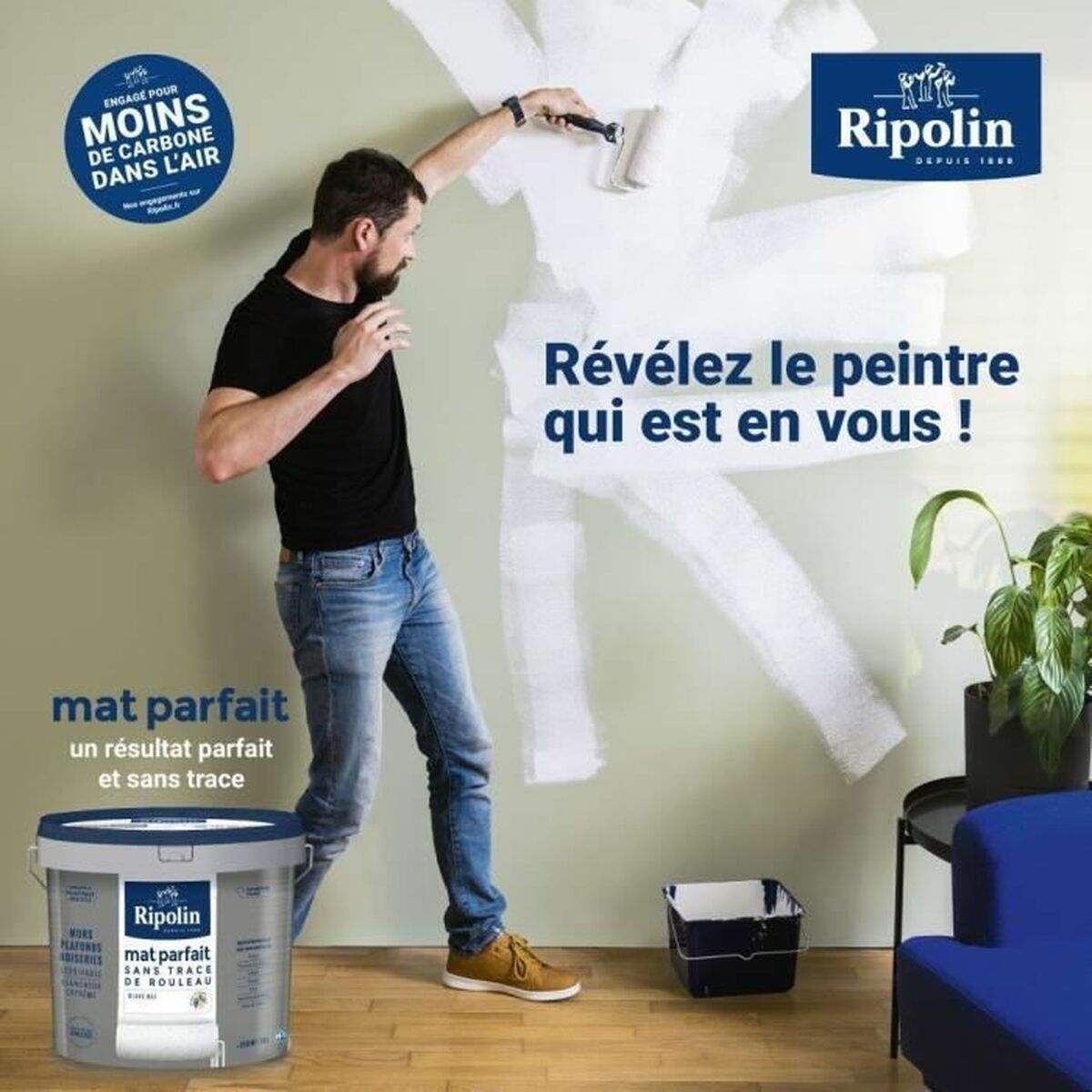 Grundfärg Ripolin Vit Matt 2,5 L - 3