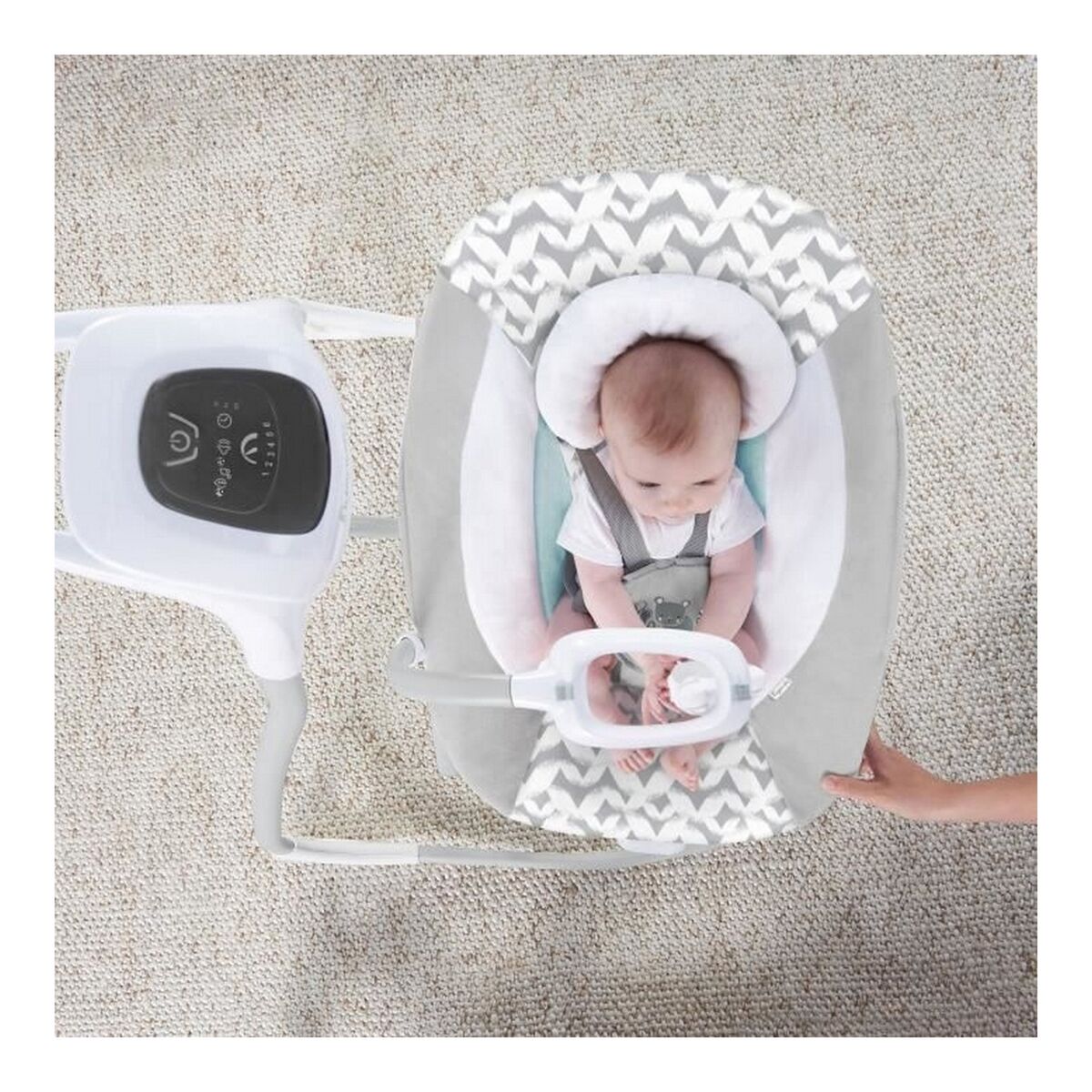 Gungstol Ingenuity 2-in-1 Swing Lounger - Raylan Grå Vit - 3