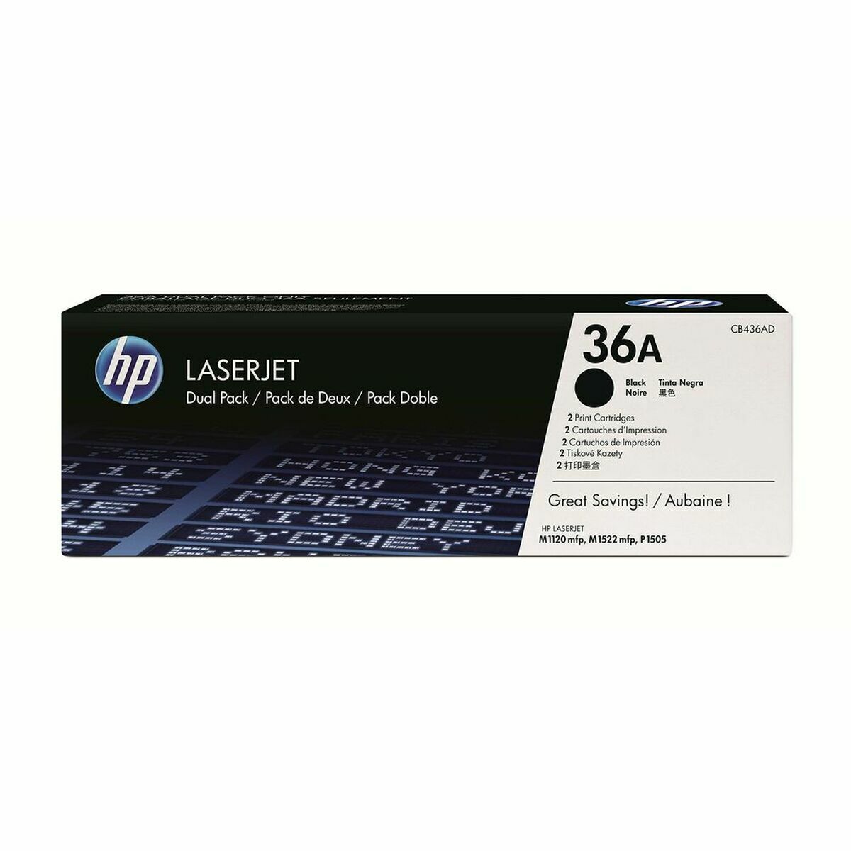 Original Toner HP CB436AD Svart - 2