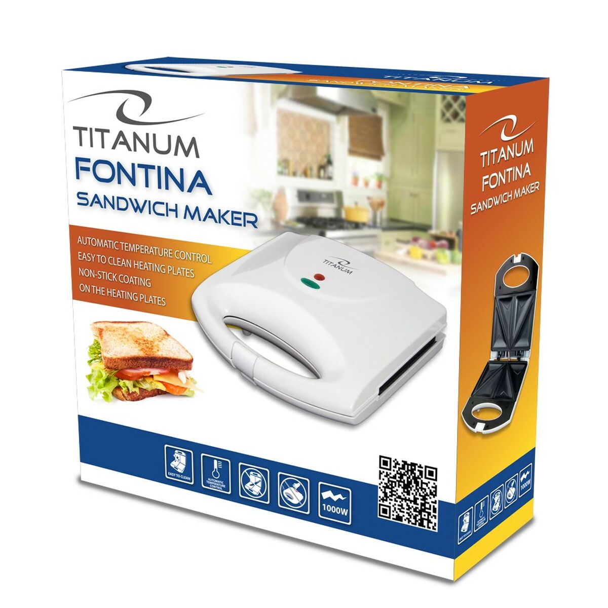Smörgåsmaskin Titanum TKT006W Vit 1000 W - 4