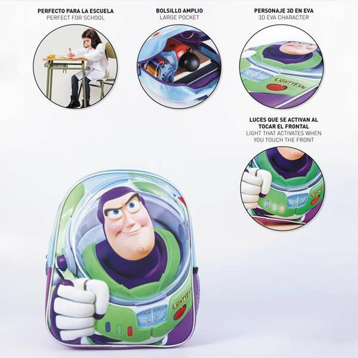 Skolryggsäck Buzz Lightyear - 7