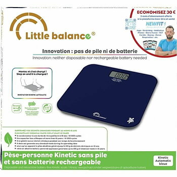 Digital Badrumsvåg Little Balance Kinetic Auto Blå