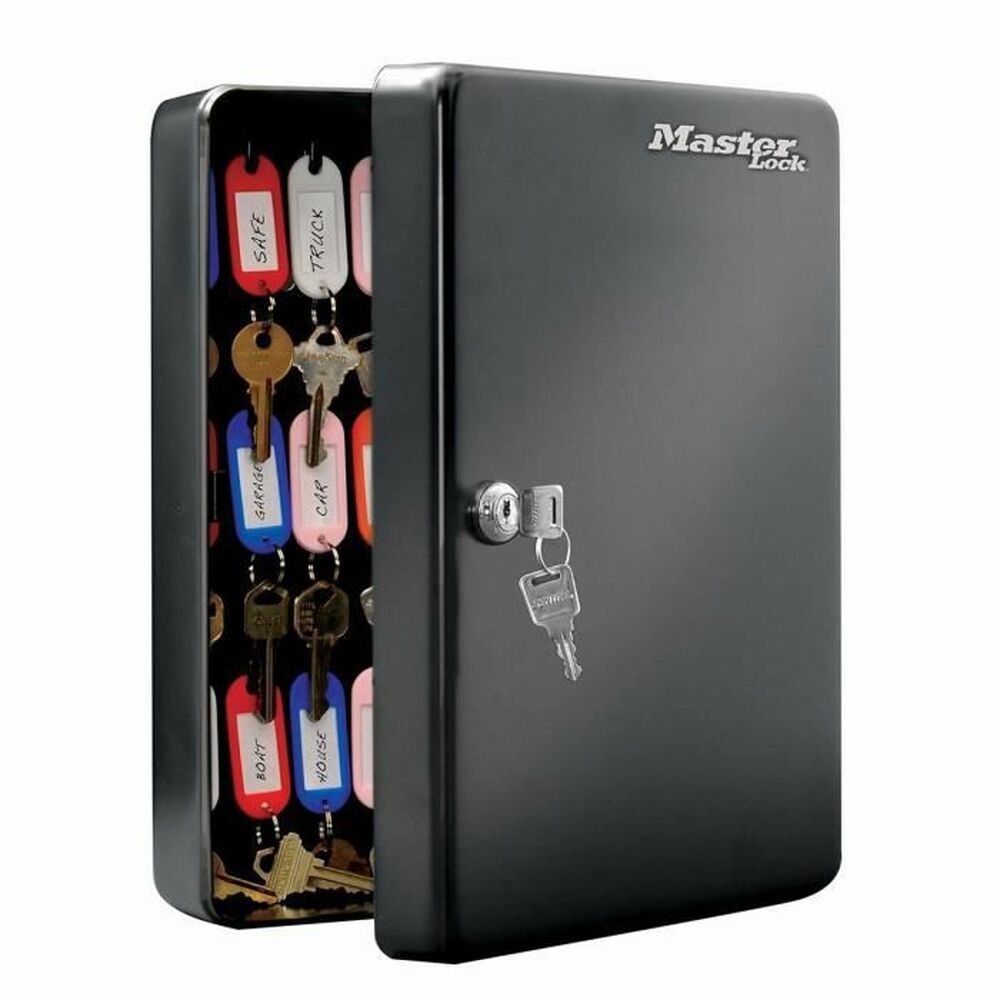 Nyckelskåp Master Lock ?9,8 x 23,9 x 30 cm 50 Nycklar Svart Stål