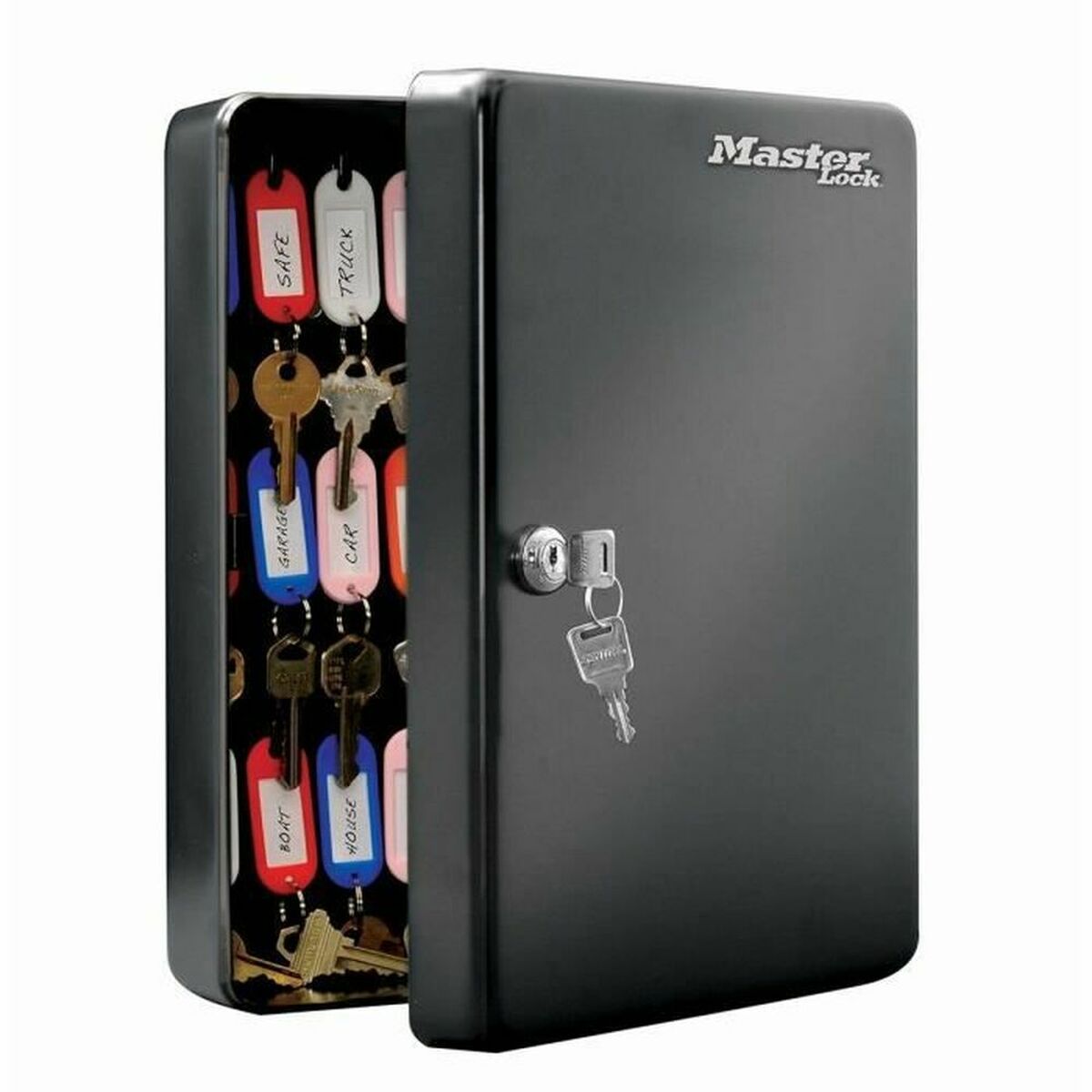Nyckelskåp Master Lock ?9,8 x 23,9 x 30 cm 50 Nycklar Svart Stål - 2