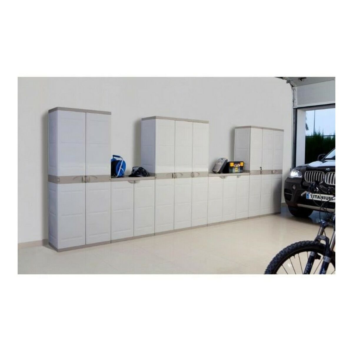 Skåp Plastiken Beige Plast - 3