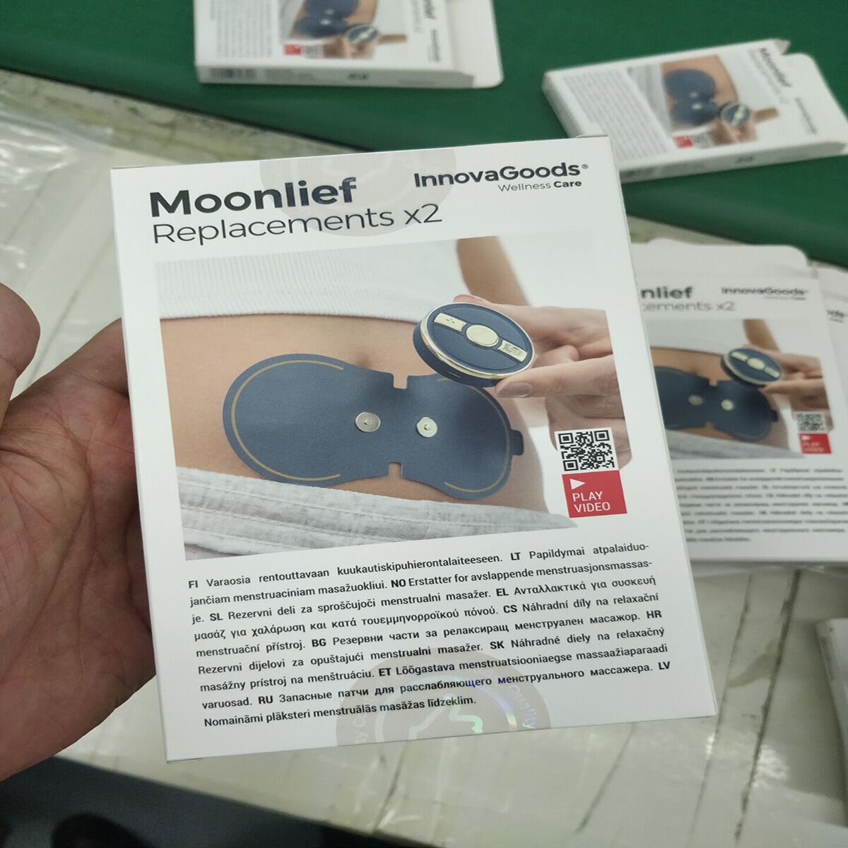 Ersättningsplåster för avslappnande massageapparat vid menstruation Moonlief InnovaGoods (2 St) - 27