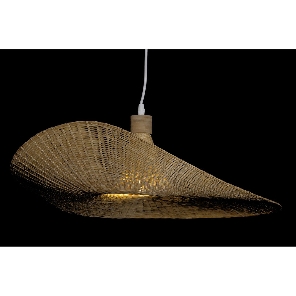 Taklampa DKD Home Decor Multicolour Ljusbrun Bambu 50 W 220 V 58 x 58 x 22 cm - 2