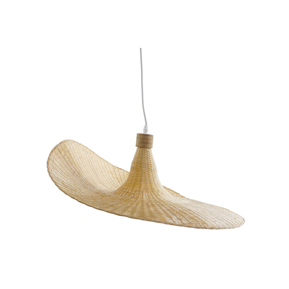 Taklampa DKD Home Decor Multicolour Ljusbrun Bambu 50 W 220 V 58 x 58 x 22 cm