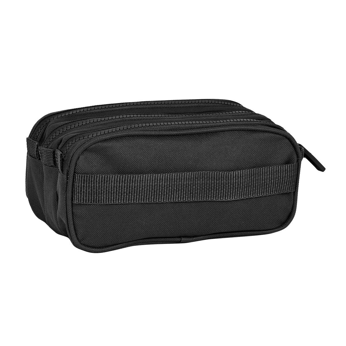 Tredubbel Carry-all Safta 21,5 x 10 x 8 cm Svart