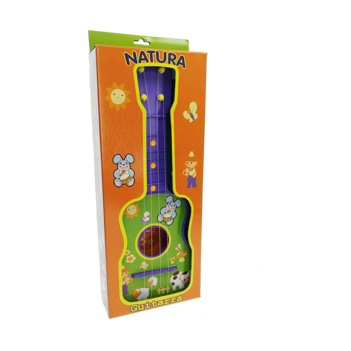 Gitarr för barn Reig Purpur Grön 4 Rep - 4