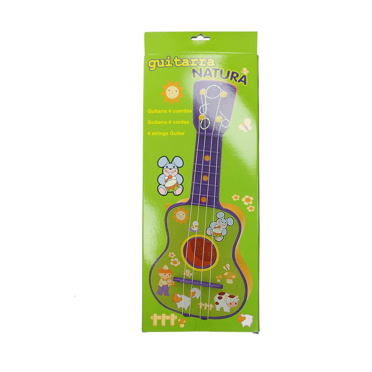Gitarr för barn Reig Purpur Grön 4 Rep - 5