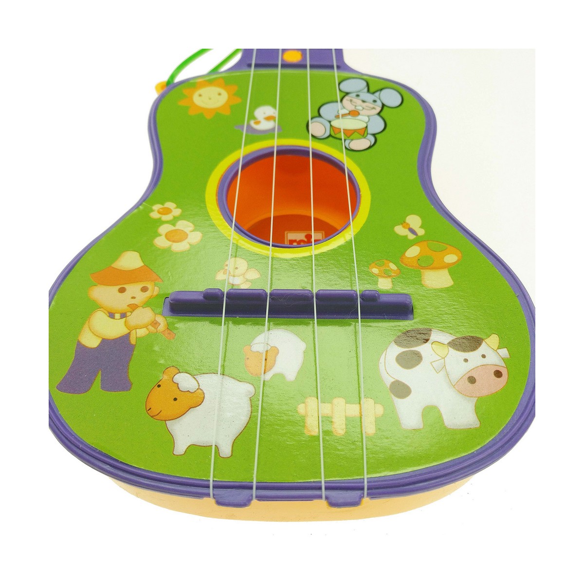 Gitarr för barn Reig Purpur Grön 4 Rep - 10