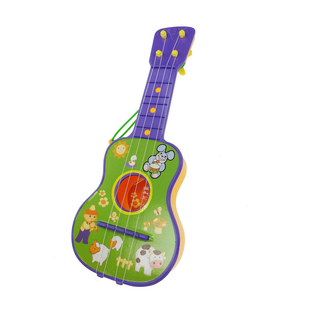 Gitarr för barn Reig Purpur Grön 4 Rep - 8