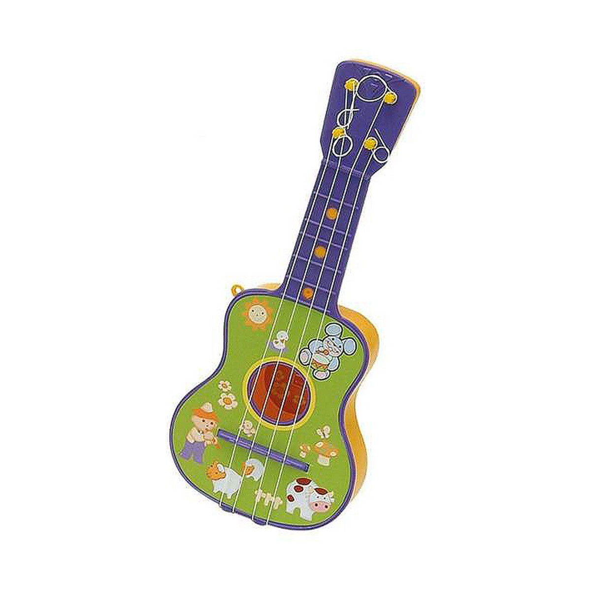 Gitarr för barn Reig Purpur Grön 4 Rep - 7