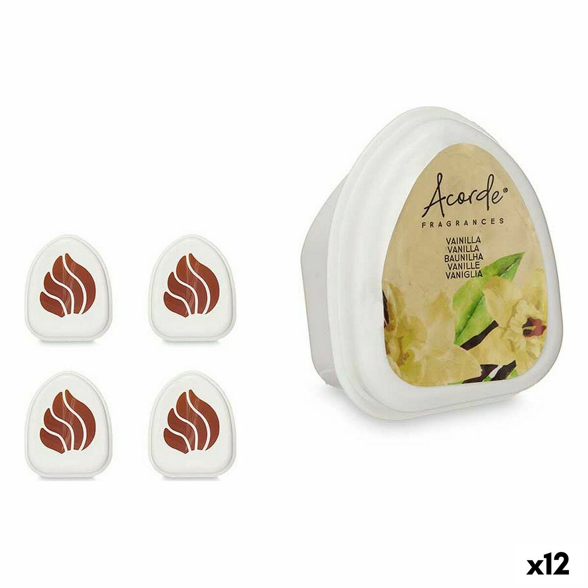 Set med luftfräschare Acorde Vanilj 50 g (12 antal) - 3