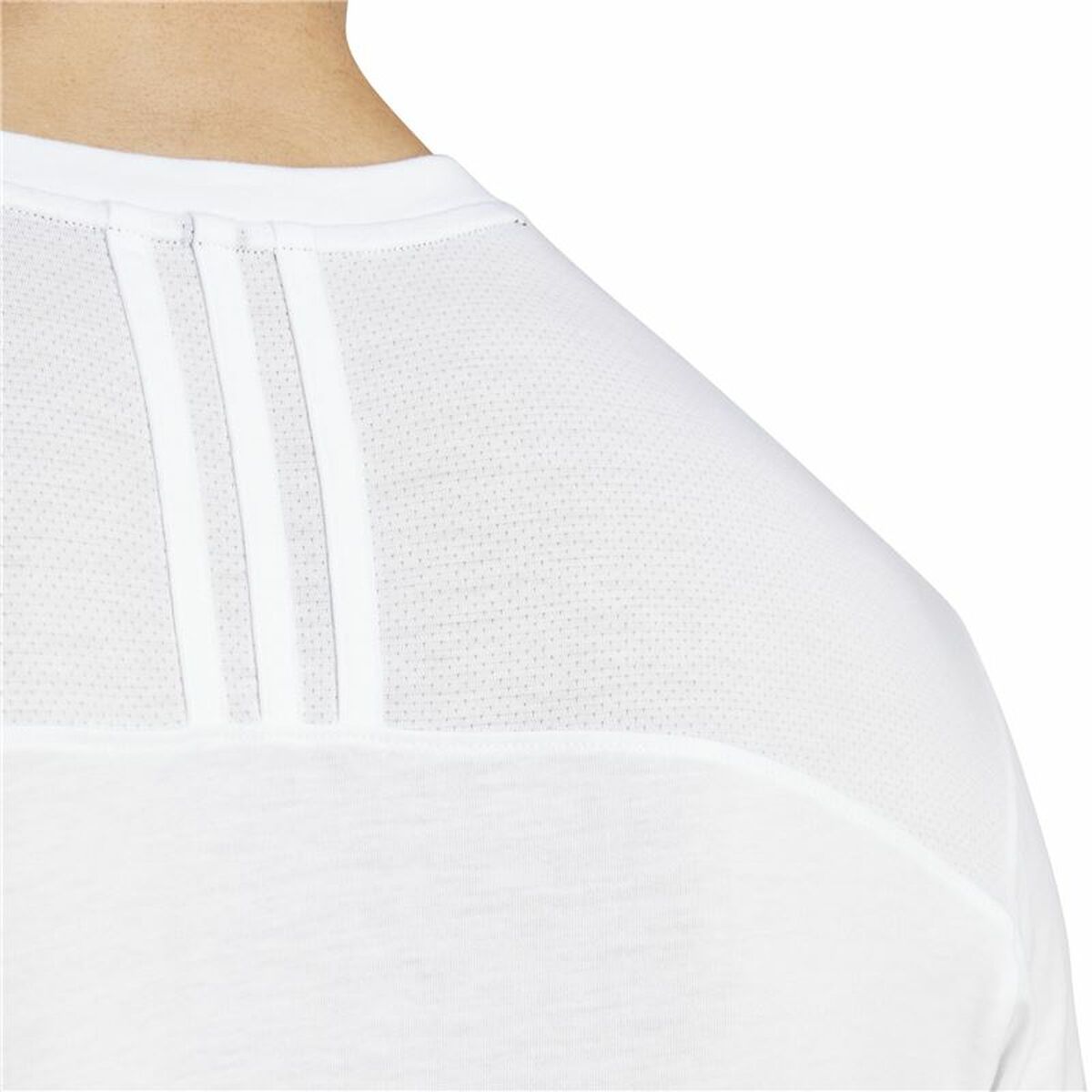 T-shirt med kortärm Herr Adidas Base Vit - 5