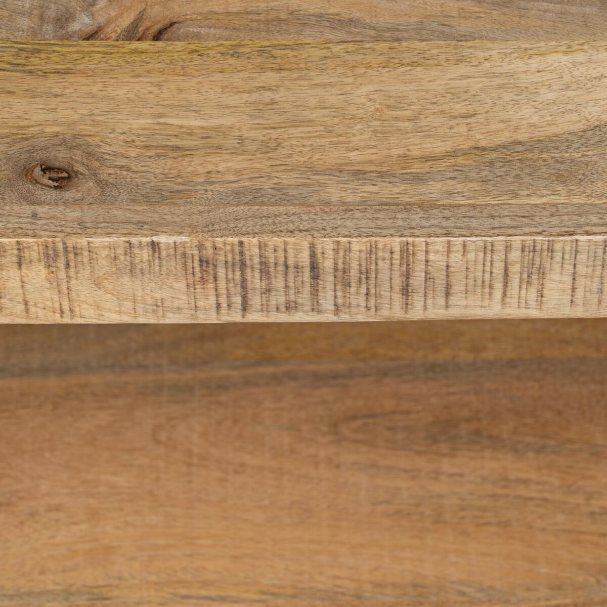 Sidobord MANGO 100 x 40 x 60 cm Naturell Svart Trä Järn - 3