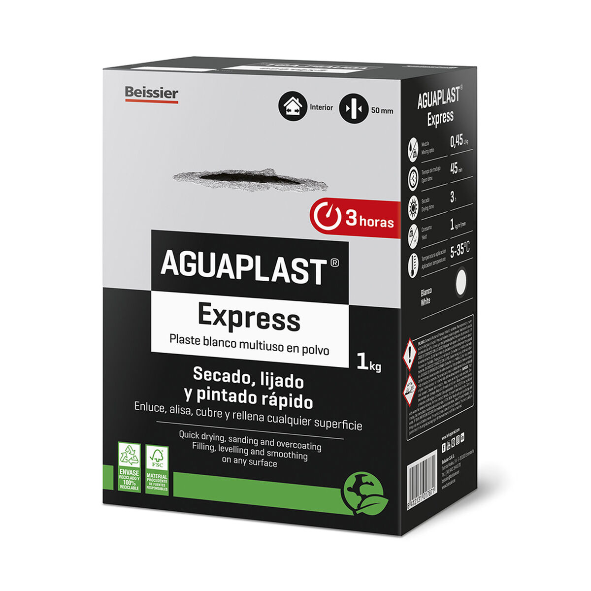 Pulverspackel Aguaplast Express Vit 1 kg - 2