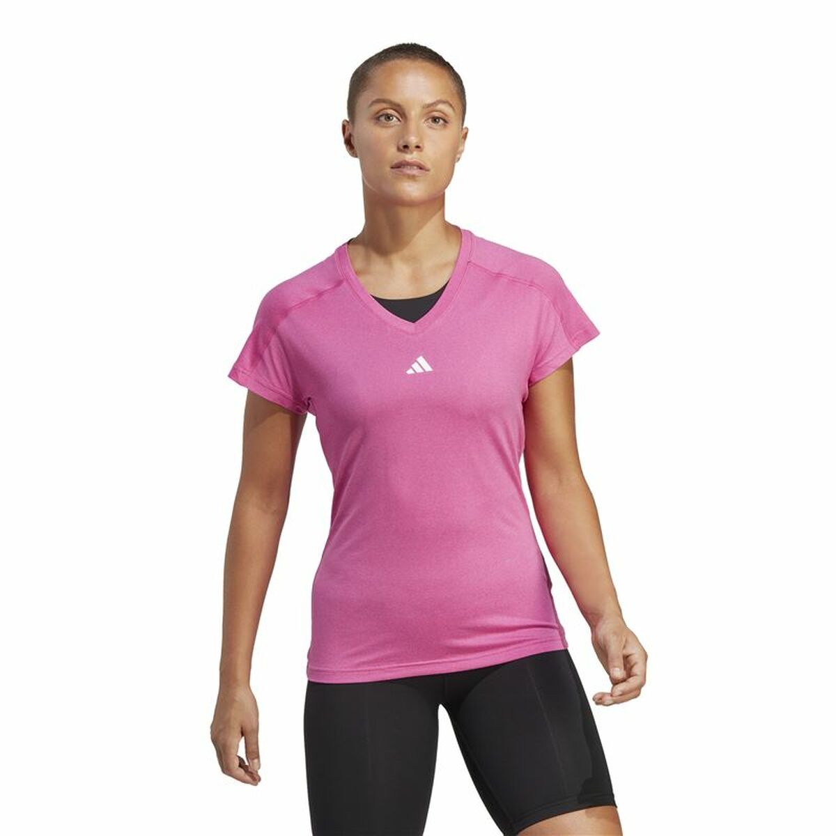 T-shirt med kortärm Dam Adidas Essentials Rosa Lila - 2