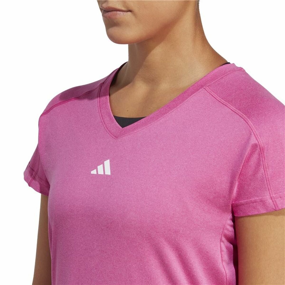 T-shirt med kortärm Dam Adidas Essentials Rosa Lila - 4