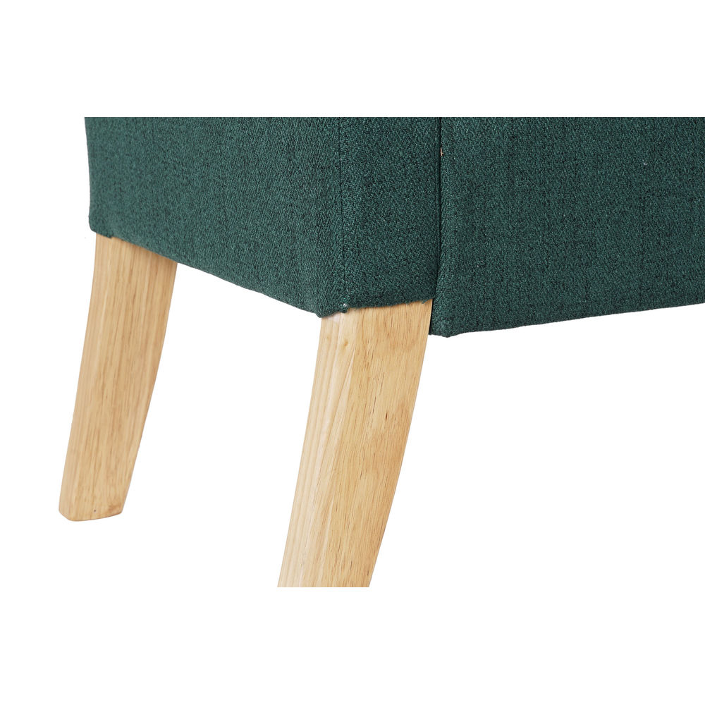 Sittpall DKD Home Decor 8424001795512 Naturell Trä Polyester Grön (130 x 44 x 69 cm) - 5